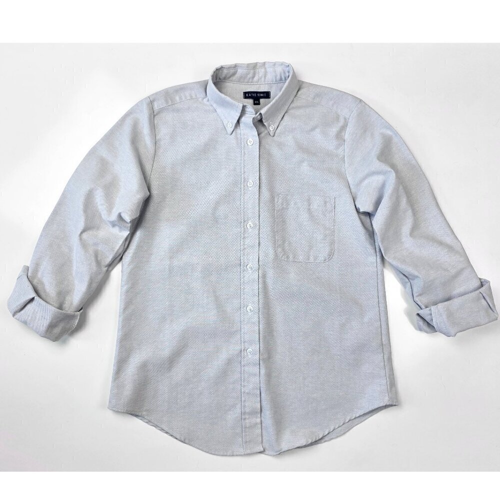Katie Kime The Classic Charlotte Button Down Oxford Shirt - XXS